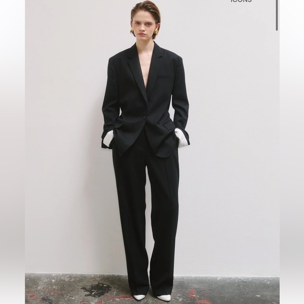 CALLAS MILANO DENIS Oversized Blazer Classic Black Blazer. Size 36
